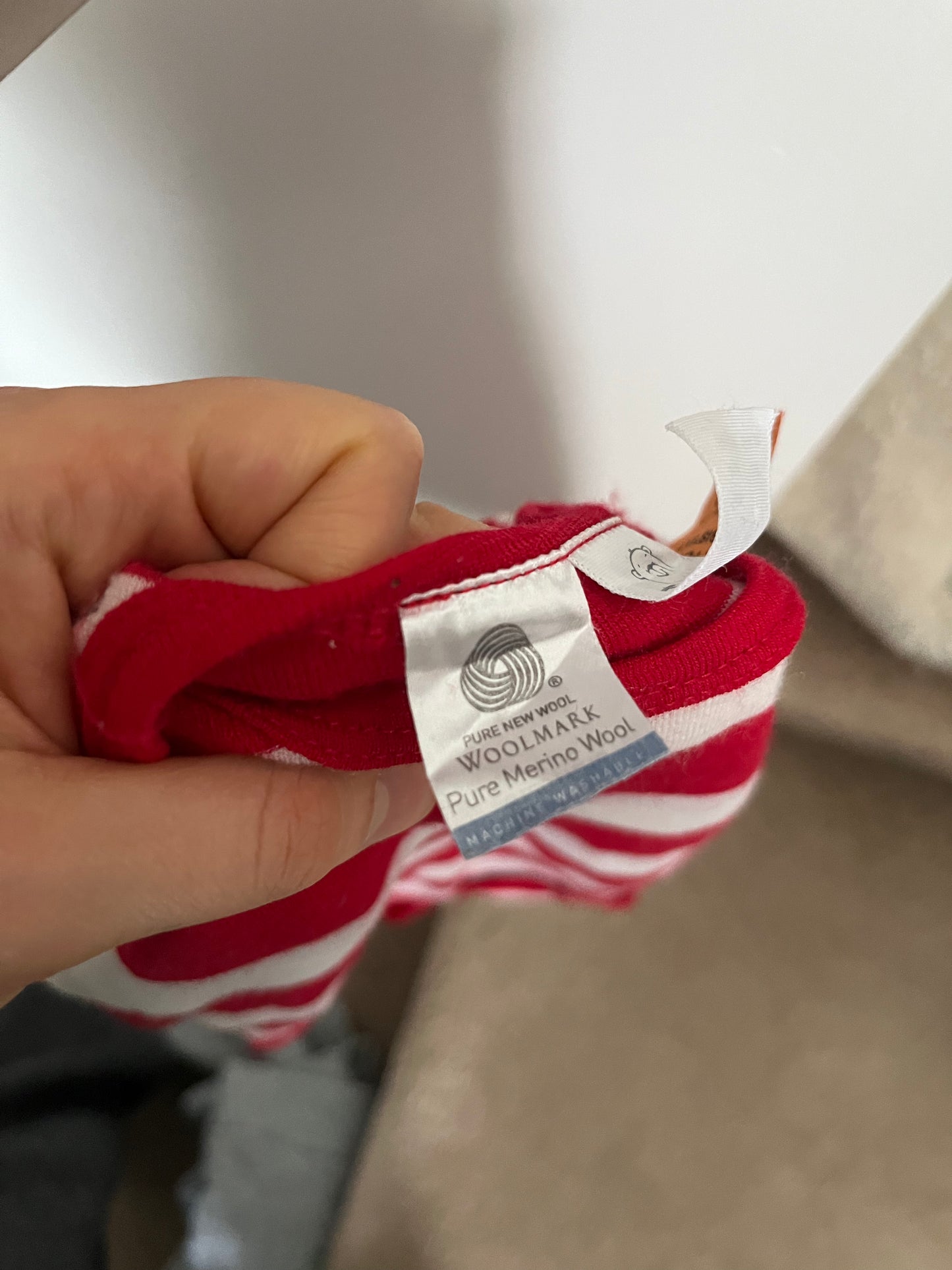 Teeny Weeny Merino Wool Onesie 12m