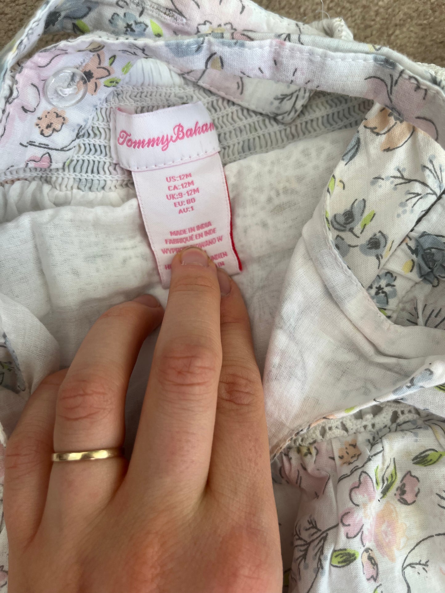 Tommy Bahama Floral Dress & Bummies 12m