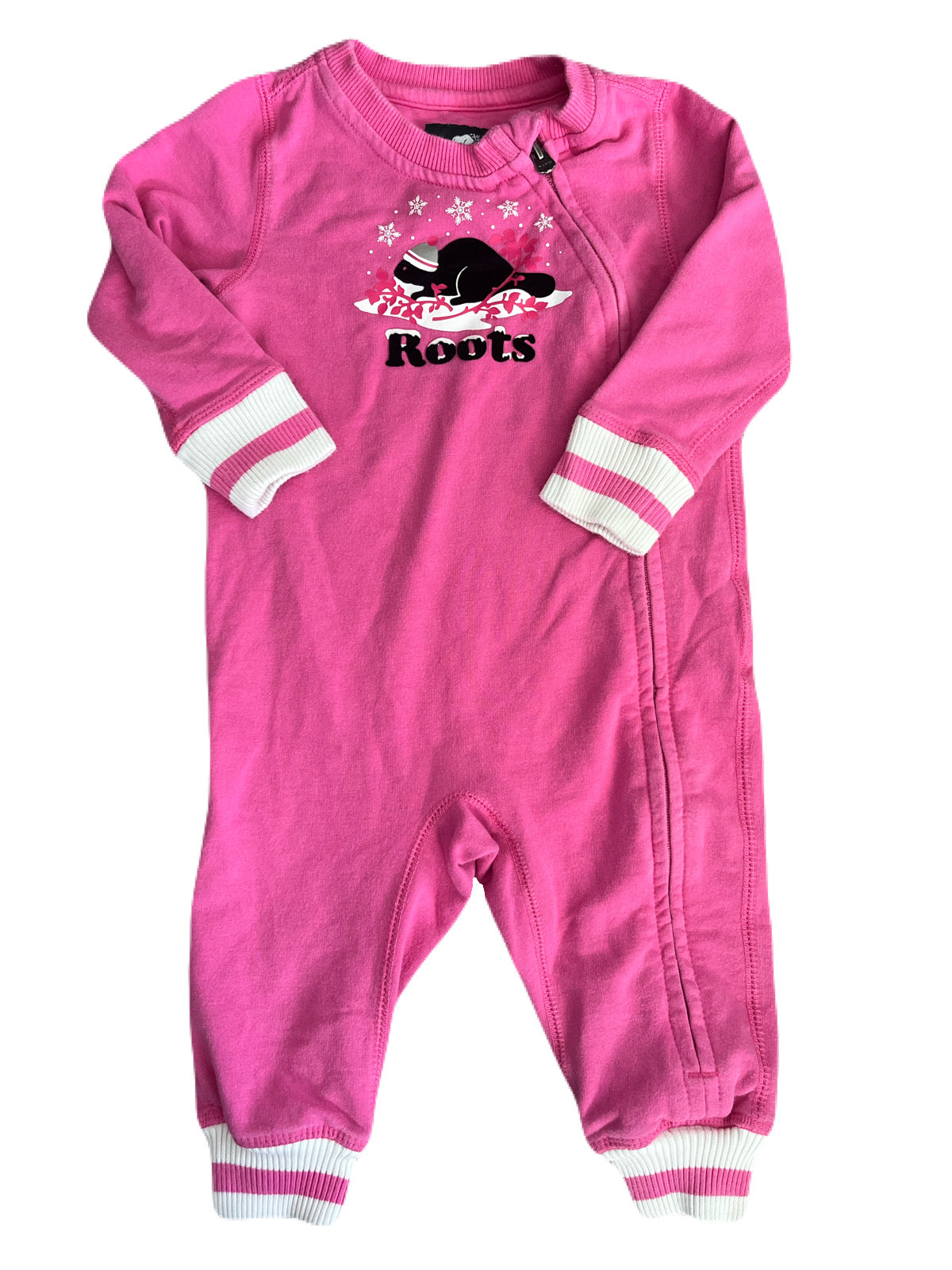 Roots Pink Romper 6-12m
