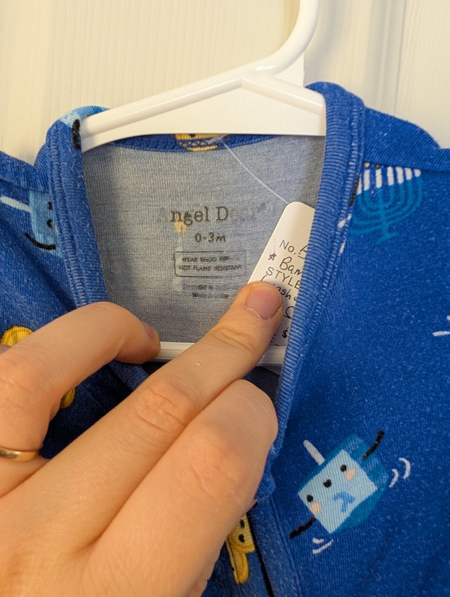 Angel Dear Hanukkah Bamboo Sleeper 0-3m