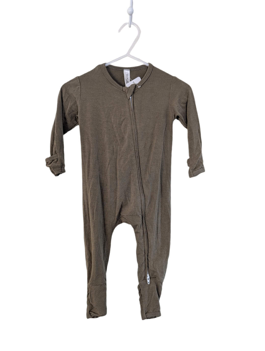 Bambi & Birdie Green Convertible Romper 3-6M