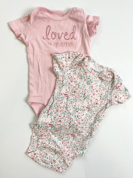 Carters Onesies x2 0-3m